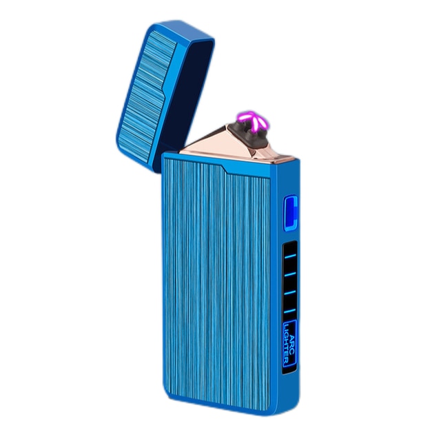 Metal Outdoor Electric Windproof Double Arc Lighter - Touch Induction Lighter